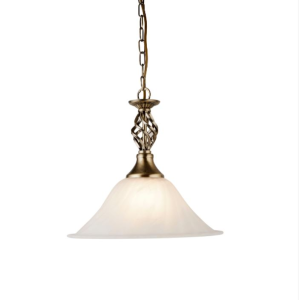 CAMEROON hangandi ljós 100W E27 svart/gle