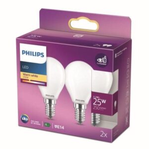 Alternative view of Led kúla P45 E14 2,2W (25W) 250lm 27K opal 2stk.