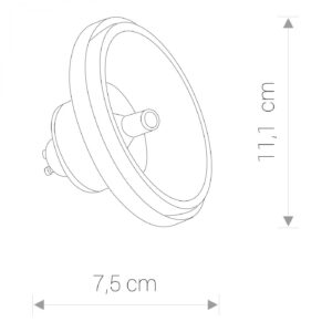 Alternative view of Ledpera 12W 3000K 24° GU10 ES111