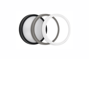 MILO útljós Q213mm 8W 3K hvítt/svart/grátt IP65