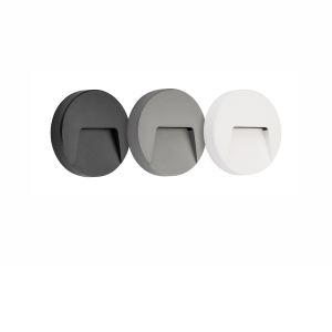 SIBO 3W 280lm hringur svart/hvítt/grátt IP65