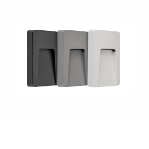 SIBO 3W 280lm ferhyrningur svart/hvítt/grátt IP65