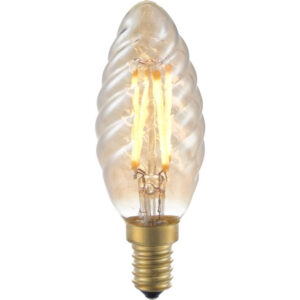Alternative view of Led kerti snúin E14 4W 250lm 22K gold dimmanleg