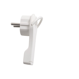 Flöt kló jarðtengd hvít