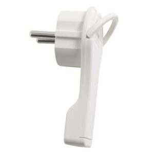 Flöt kló jarðtengd hvít