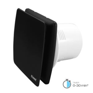 Baðvifta 230V 12W 93 m³/h, 34 dB IPX4 m/bið svart