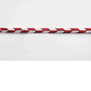 Tausnúra rauð/hvít 2x0,75q flöt klofinn