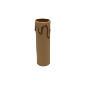 Kertahólkur E14 80mm brúnantik