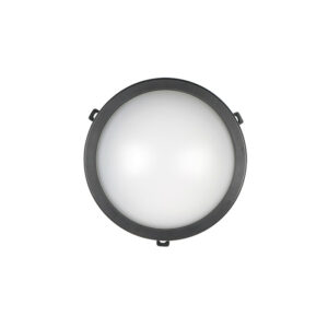 LED Útiljós 12W Hringlaga Svart