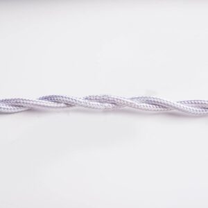 Tausnúra snúin 2x0,75q hvít