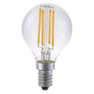 Led kúla P45 E14  5W 470lm 27K glær dimmanleg