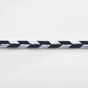 Tausnúra svört/hvít 2x0,75q flöt klofinn