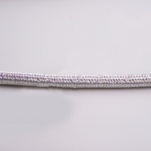Tausnúra rúnuð 2x0,75 metalhvít
