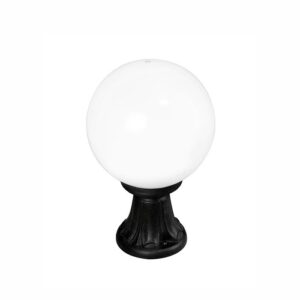 GLOBE 250 ljósastaur h350 E27 svartur/opal