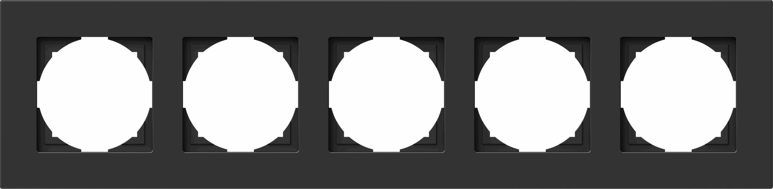LOGIQ FLAT Rammi 5f. svartur