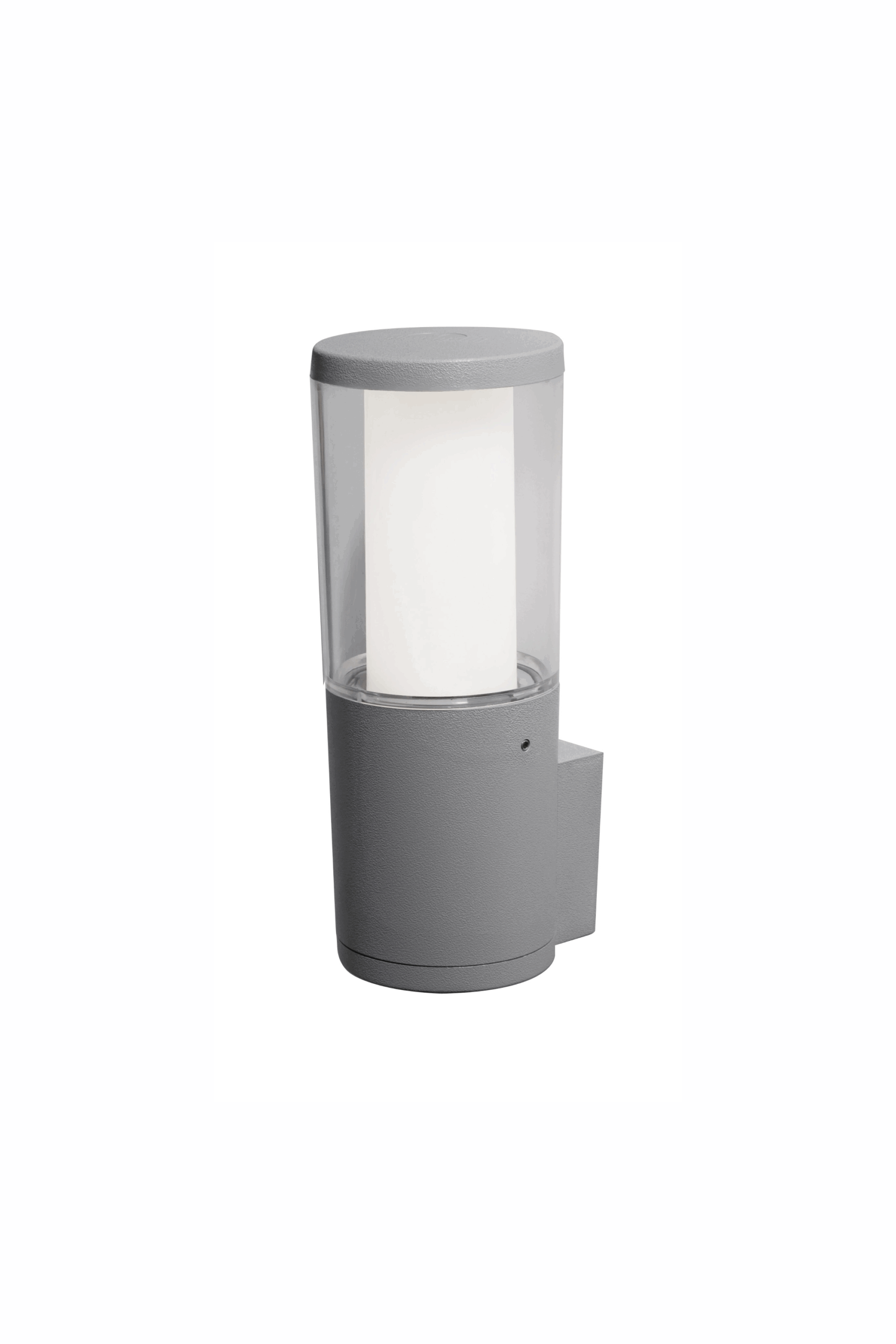 CARLO-WALL útiljós á vegg, 26 cm, grátt