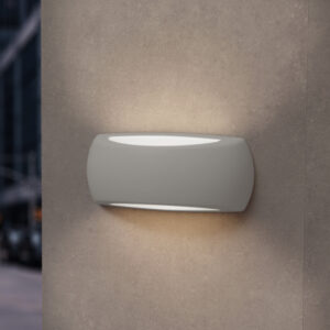 FRANCY Led útiljós á vegg, 6W E27, grátt, með peru