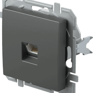 LOGIQ CAT6 tengill 2f. með miðju antrasit
