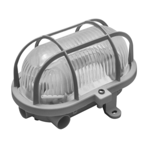 Loft/vegglj E27 IP44 230V 60W grátt