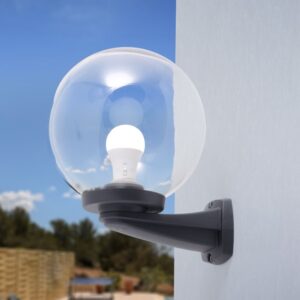 Alternative view of G250 Veggljós E27 Svart/glært IP55