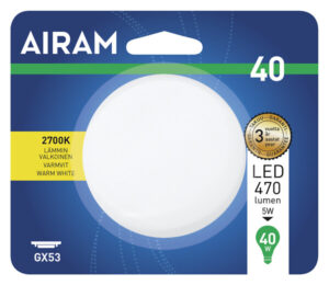 Alternative view of Led GX53 5W 27K 470lm opal