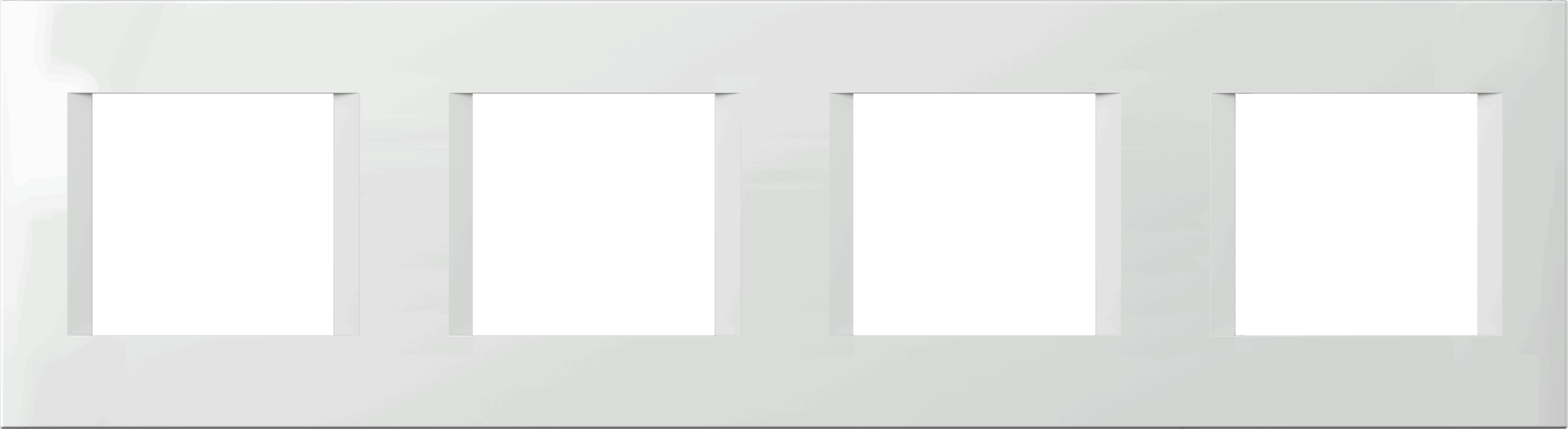 Modul rammi 4x2F matt hvítt