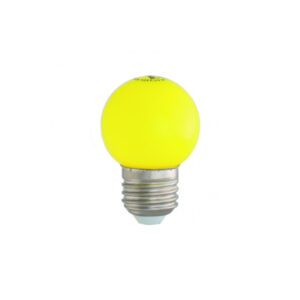 Kúlupera LED E27 1W P45 Gul