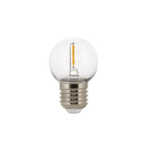 Kúlupera LED E27 1W P45 27K Glær