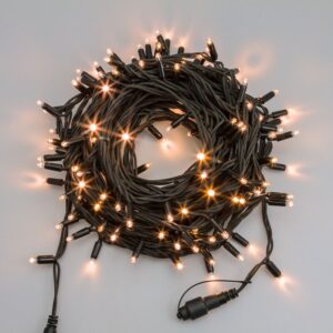 Útisería 100ljósa LED samtengjanleg 15m hlýhvít
