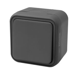 Rakaþéttur rofi einf. 10A antracit IP55