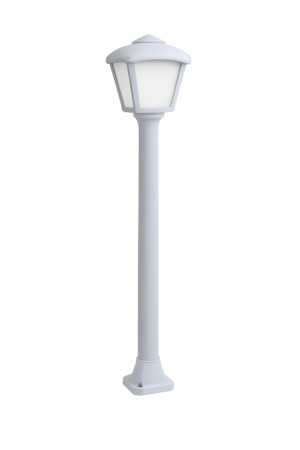 ROBY Staur h940 E27 Hvítt/opal IP55 m/peru