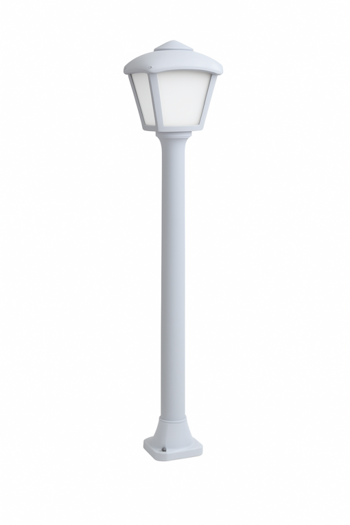 ROBY Staur h940 E27 Hvítt/opal IP55 m/peru