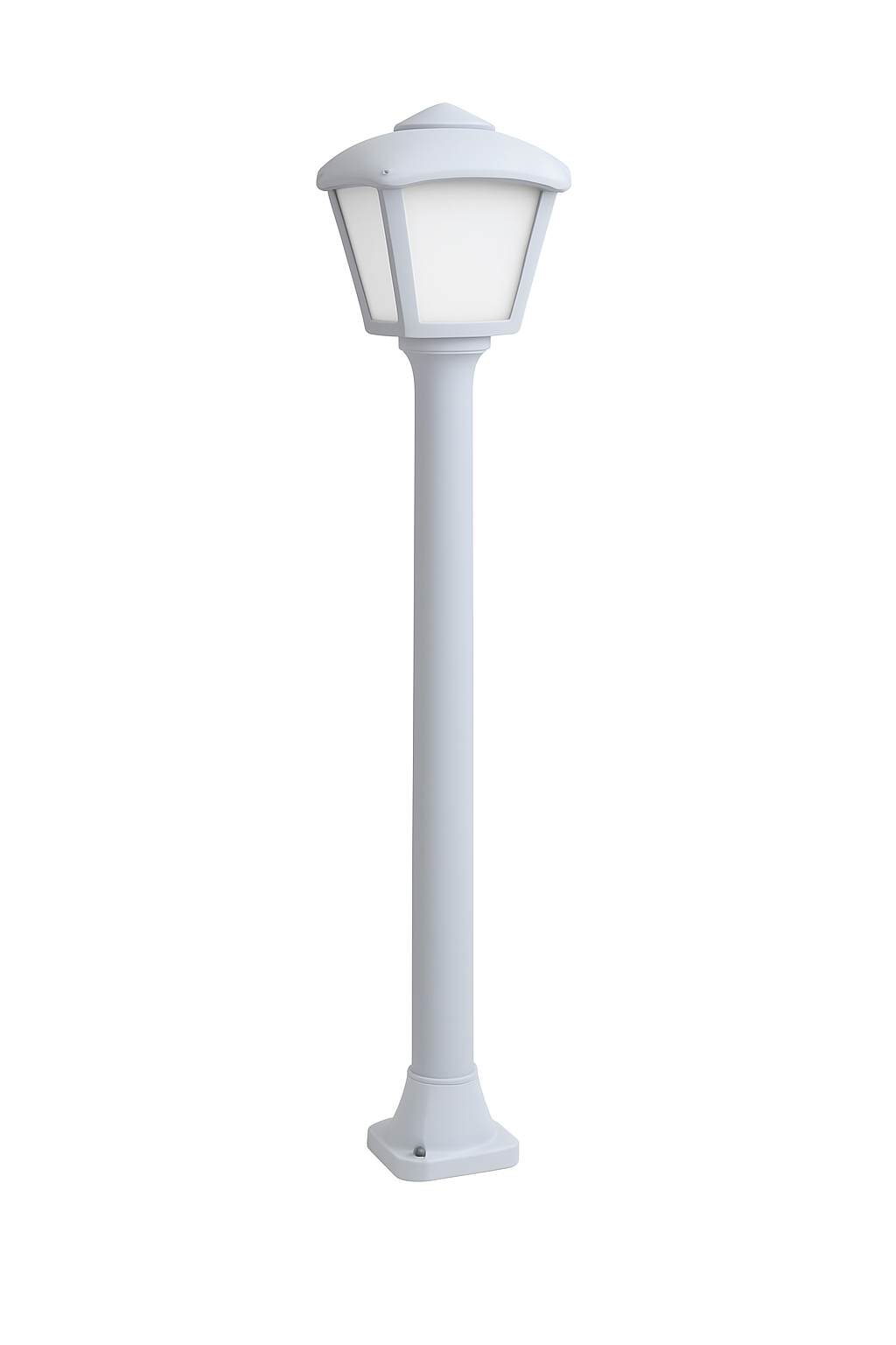 ROBY Staur h940 E27 Hvítt/opal IP55 m/peru