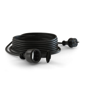 Snúra Gúmmí 3x1,5 10M svört IP44