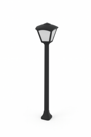 ROBY Staur h940 E27 Svart/opal IP55 m/peru