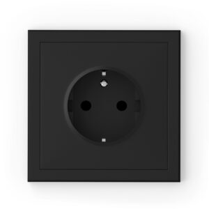 Adria Schuko tengill svartur 16 A, 250 V~