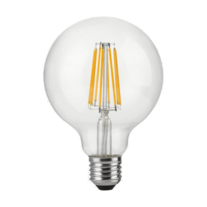 LED G95 glær 10W 1055lm 925 E27 dimmanleg