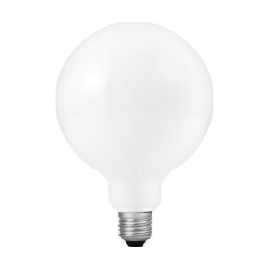 LED G125 opal 12W 1500lm 27K E27 dimmanleg