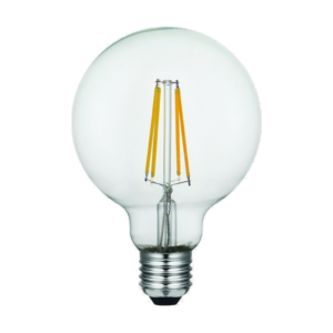 LED G95 glær 8W 740lm 925 E27 dimmanleg