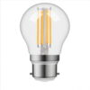 Led kúla P45 BA22d  4W 470lm 27K glær dimmanleg