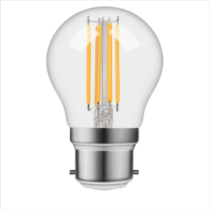 Led kúla P45 BA22d  4W 470lm 27K glær dimmanleg