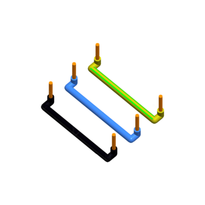 Link vírasett, 3x10 stk 2,5q, svart/blátt/grænt