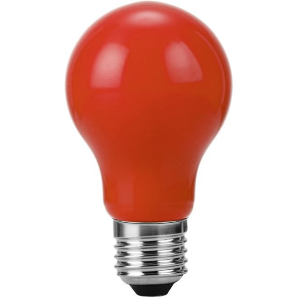 A60 LED E27 1W Rauð