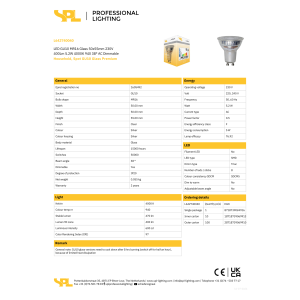 Alternative view of Led GU10 5.2W 400lm 940 38° dim