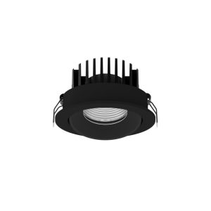 BLADE innfellt veltanl. LED 12W 720lm 3K IP65 38° svart
